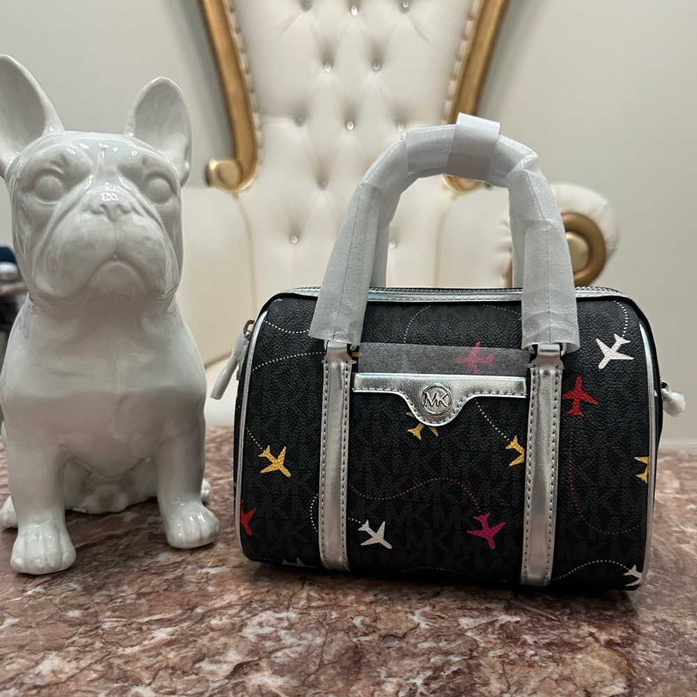 MICHAEL Michael Kors Black Crossbody Bag with Multicolor Accents